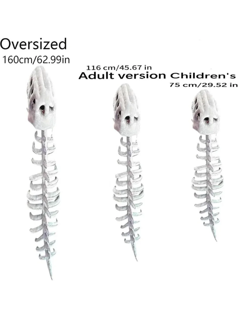 Realistic 3D Dinosaur Skeleton Costume for Halloween, Themed Skull Cosplay